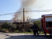 Alaşehir’de Ev Yangını
