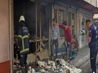 Nazilli’de Yorgan Dikim Evi Yangında Kül Oldu