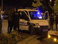 Denizli’de Polis Aracı Devrildi