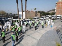 Bayraklı’da 24 Mahalleye 2 Bin 100 Ton Dezenfektan