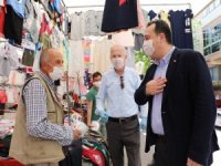 Başkan Dutlulu’dan, Uzun Süredir Tezgah Açamayan Pazarcı Esnafına Destek