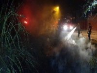 Yangında Leylekler Duman Altında Kaldı