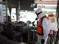 Toplu Taşıma Araçları Sürekli Dezenfekte Ediliyor