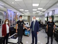 Başkan Gümüş Maske Ve Önlük Dağıttı
