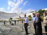 Dünyaca Ünlü Pamukkale’den Yaklaşık 400 Kamyon Çamur Çıkarılacak