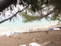 Marmaris İncekum Plajı’nda Hortum Oluştu