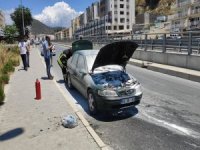 Kuşadası’nda Araç Yangını