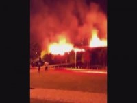 Bornova’da Otluk Alanda Yangını