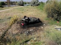 Manisa’da Feci Kaza: Traktör İkiye Bölündü, Otomobil Alev Alev Yandı