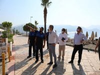 Başkan Oktay, Marmaris Uzunyalı’da Denetim Yaptı