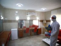 Denizli’nin Açık Hava Tiyatrosu Dezenfekte Edildi