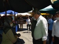 Başkan Çerçi Yeniden Açılan Karaköy Semt Pazarını Gezdi