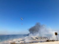 Ünlü Tatil Merkezi Alaçatı’daki Yangın Tatilcilere Korku Dolu Anlar Yaşattı