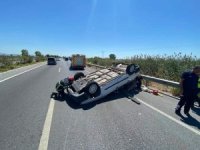 Söke’de Otomobil Takla Attı