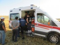 Araç İçerisindeki Yaralıyı Tarım İşçileri Çıkardı