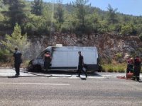 Minibüs Alev Aldı