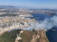 Aliağa’da Star Rafineri İçerisindeki Otluk Alanda Yangın