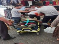 Pazaryerinde Görünmez Kaza, Yaşlı Şahıs Hastaneye Kaldırıldı