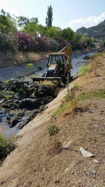 Salihli’de Çakallar Deresi Temizlendi
