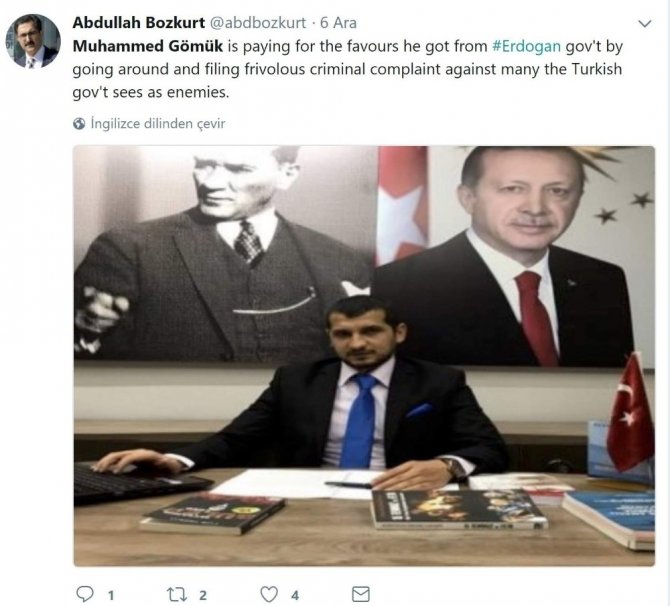 Fetö’cü Bozkurt, Tay-der’i ’Anti Gülenci’ Diye Abd, Nato Ve Fbı’ya Şikayet Etti