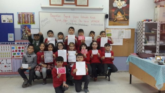 Selendili Öğrencilerden Afrin’deki Askerlere Moral Mektubu