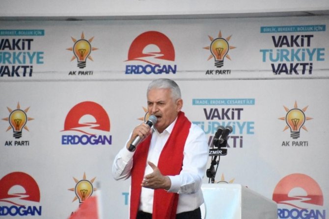 Başbakan Binali Yıldırım İzmir’de Seçim Maratonuna Başladı