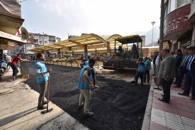 Karaköy Pazar Yerinde Çalışmalar Tamamlanıyor