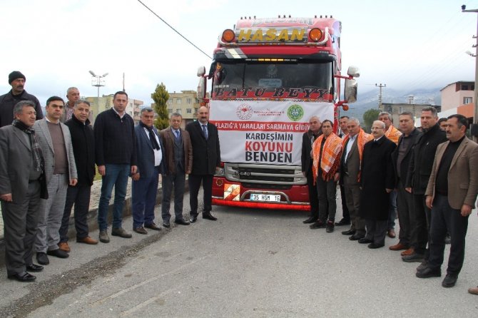 İzmir’den Elazığ’a 85 Koyun Gönderildi
