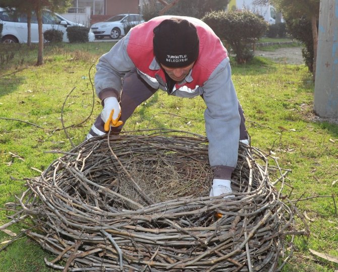 Leylek Yuvaları Yenilendi, Ev Sahiplerini Bekliyor