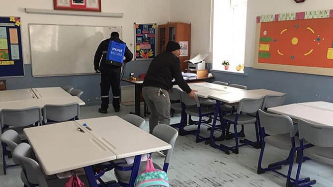 Çeşme’deki Okullar Ve Camiler Dezenfekte Edildi