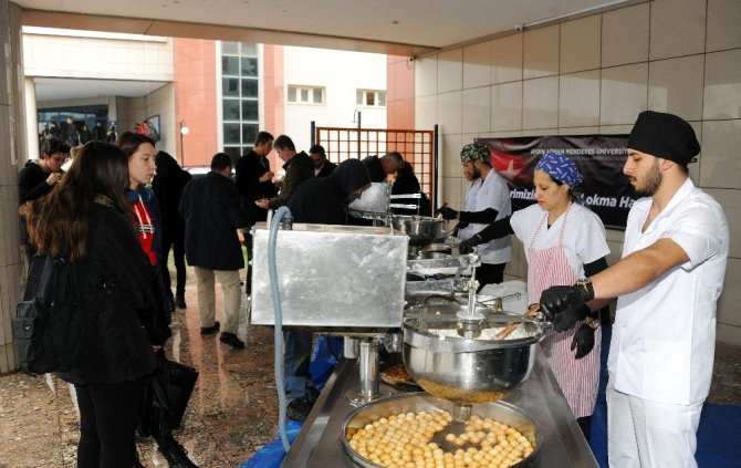 Adü’de İdlib Şehitleri Hayrına Lokma Döküldü