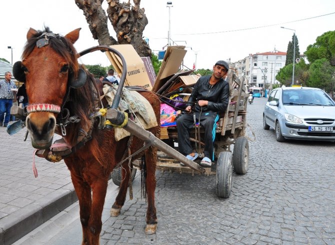 Doğduğundan Beri At Arabasıyla Kağıt Topluyor