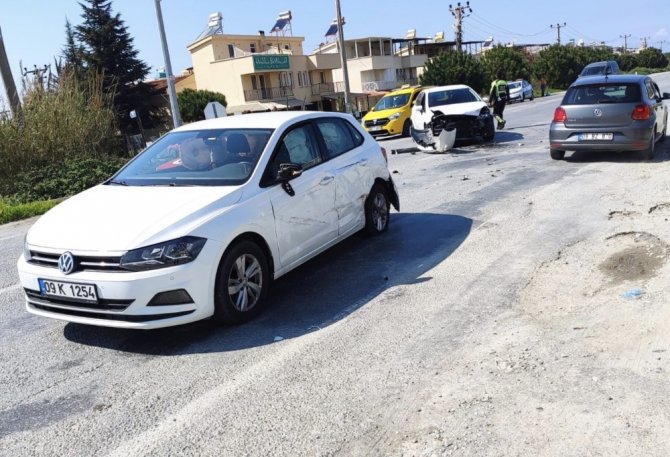 Kuşadası’nda Trafik Kazası; 1 Yaralı