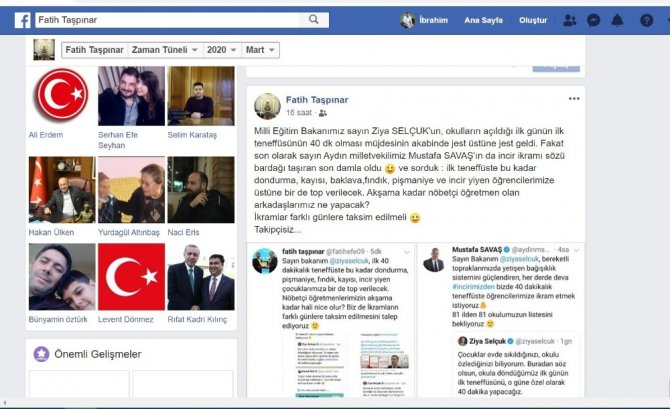 Sendika Başkanı Taşpınar’dan İlginç Paylaşım