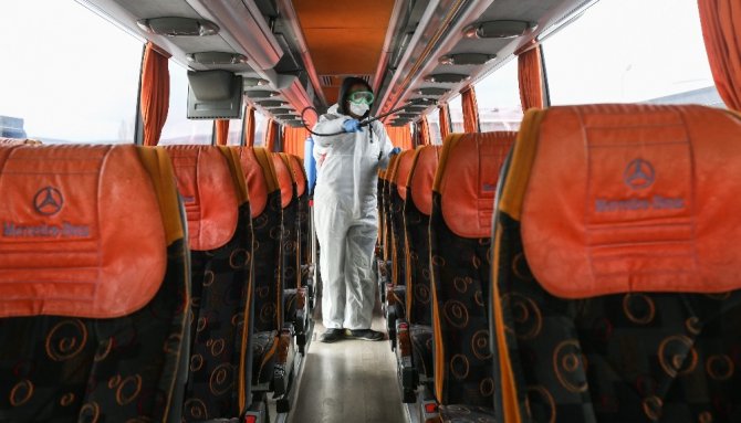 Tugay’ın Araçları Dezenfekte Edildi