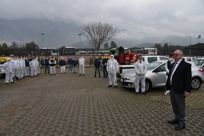 Başkan Ergün’den Korona Virüsle Mücadele Ekiplerine Ziyaret