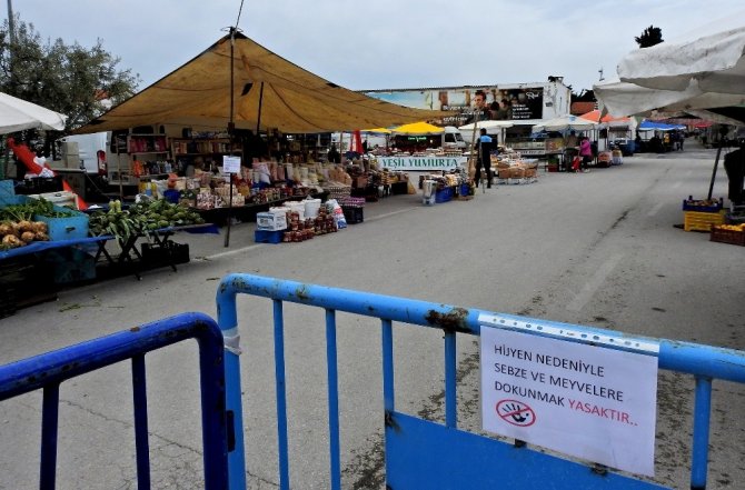 Alaçatı Pazarında Kurallara Uyuldu
