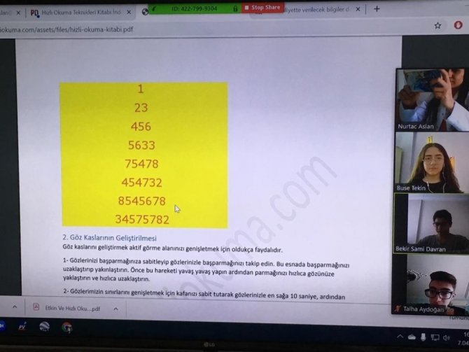 Mer Koleji Uzaktan Da Birlikte Okuyor