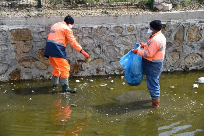 Taşkın Koruma Kanalları Temizleniyor
