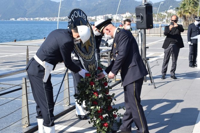 Marmaris’te Türk Polis Teşkilatının Kuruluşunun 175. Yılı Düzenlenen Törenle Kutlandı