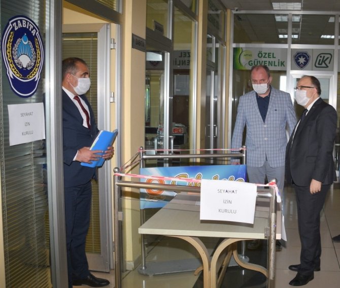 Vali Tutulmaz Korona Virüs Tedbirlerini Yerinde Denetledi