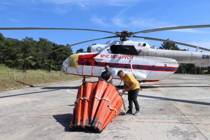 Muğla’da Yangın Helikopterleri Göreve Başladı