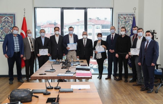 Görev Süreleri Dolan Encümen Üyelerine Teşekkür Belgesi