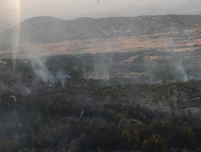 Yangın 5 Saatte Kontrol Altına Alınabildi, 50 Hektar Alan Zarar Gördü