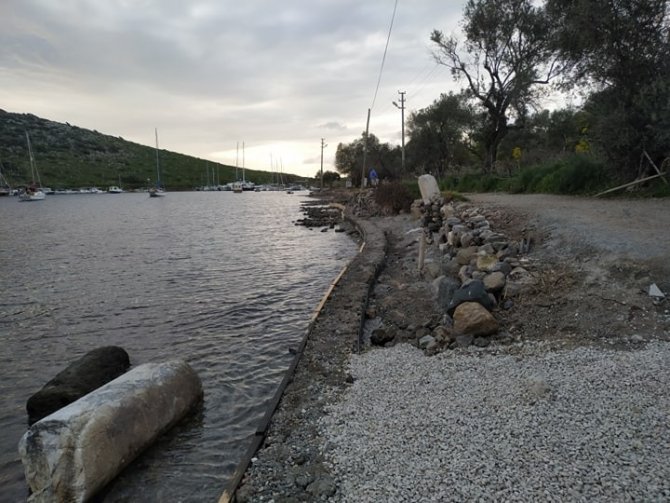 1. Derece Arkeolojik Sit Alanına Duvar Ördü