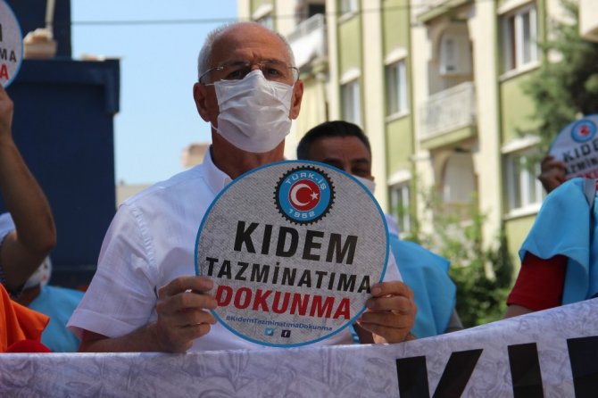 Aydın’da Sendikalardan ‘Kıdem Tazminatına Dokunma’ Eylemi