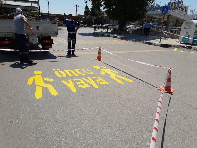 Güvenli Ulaşım İçin Trafik İşaretlemeleri Yenilendi