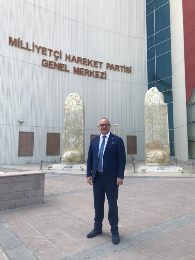 Başkan Ergün Mhp Genel Merkezini Ziyaret Etti