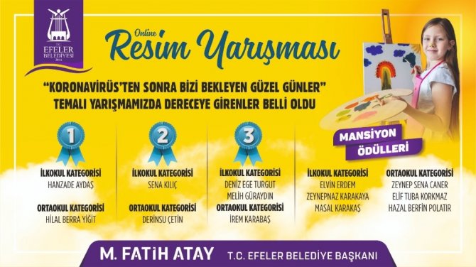 Online Resim Yarışması’nın Kazananları Belli Oldu