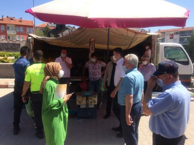 Dumlupınar Pazarında Korona Virüs Tedbirleri